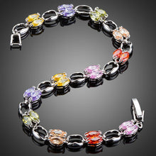 Load image into Gallery viewer, Artistic Toggle Clasp Cubic Zirconia Bracelet - KHAISTA Fashion Jewellery
