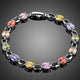 Artistic CZ Toggle Clasp Bracelet