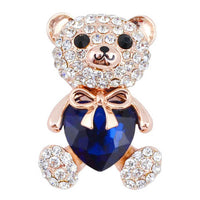 Panda design detail on Khaista crystal brooch