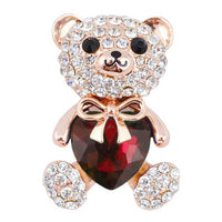 Side angle view of Khaista baby panda brooch