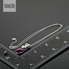 Load image into Gallery viewer, Big Purple Crystal Pendant Necklace - KHAISTA Fashion Jewellery
