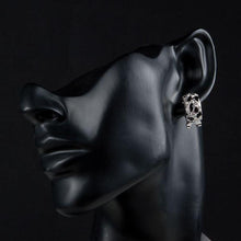 Load image into Gallery viewer, Black Leopard Design Clip Earrings -KPE0076 - KHAISTA Fashion Jewellery
