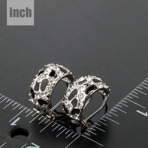 Black Leopard Design Clip Earrings -KPE0076 - KHAISTA Fashion Jewellery