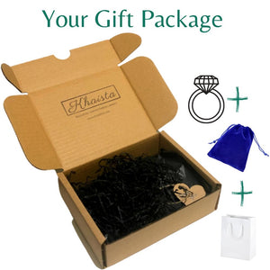 Black Square Owl Print Necklace & Earrings Set - KHAISTA5