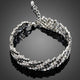 Black Zig Zag Cubic Zirconia Bracelet