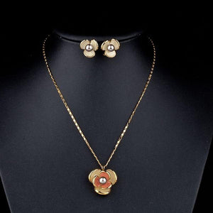 Bloom Flower Clip Jewelry Set - KHAISTA Fashion Jewellery