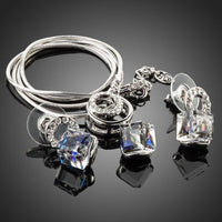 Close-up of blue cube crystals on Khaista set