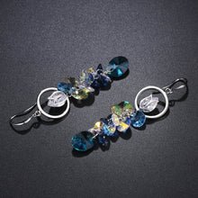 Load image into Gallery viewer, Blue Long Drop Earrings -KPE0333 - KHAISTA Fashion Jewellery
