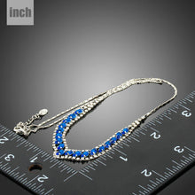 Load image into Gallery viewer, Blue Marquise Cubic Zirconia Pendant Necklace KPN0225 - KHAISTA Fashion Jewellery
