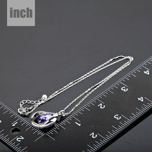 Blue Necklace of Love KPN0012 - KHAISTA Fashion Jewellery