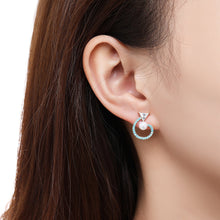 Load image into Gallery viewer, Blue Resin Stud Earring -KPE0386 - KHAISTA Fashion Jewellery
