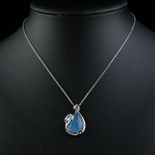Load image into Gallery viewer, Blue Swan Pendant Necklace - KHAISTA Fashion Jewellery
