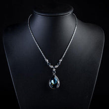 Load image into Gallery viewer, Blue Water Crystal Necklace - KHAISTA Fashion Jewellery
