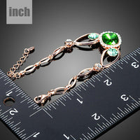 bold green stone designer bracelet detail view by KHAISTA