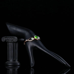 Bold Green Stone Designer Bracelet - KHAISTA Fashion Jewellery