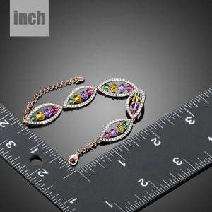 Budding Flower Crystal Bracelet - KHAISTA Fashion Jewellery