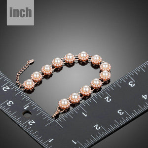Budding Flower Pearl Bracelet - KHAISTA Fashion Jewellery