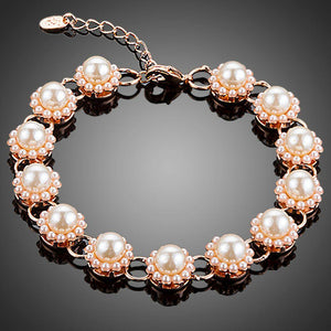 Budding Flower Pearl Bracelet - KHAISTA Fashion Jewellery