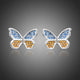 Butterfly Cubic Zircon Stud Earrings