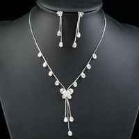 Close-up of butterfly CZ stones on Khaista set