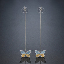 Load image into Gallery viewer, Butterfly Drop Earrings -KPE0376 - KHAISTA Fashion Jewellery
