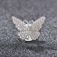 Butterfly wing detail on Khaista crystal brooch