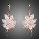 Butterfly Shaped Cubic Zirconia Drop Earrings