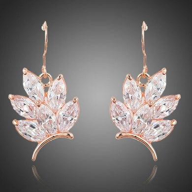 Butterfly Shaped Cubic Zirconia Drop Earrings - KHAISTA Fashion Jewellery