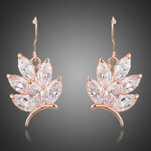 Butterfly Shaped Cubic Zirconia Drop Earrings - KHAISTA Fashion Jewellery