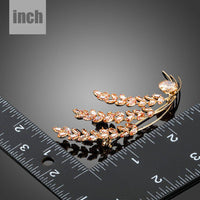 Bunch cluster detail on Khaista champagne CZ brooch