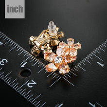 Load image into Gallery viewer, Champagne Buttercup Stud Earrings - KHAISTA Fashion Jewellery

