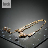Floral champagne stud detail by Khaista