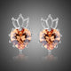 Champagne Cubic Zirconia Earrings