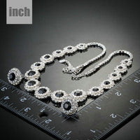 Black CZ necklace detail view by Khaista