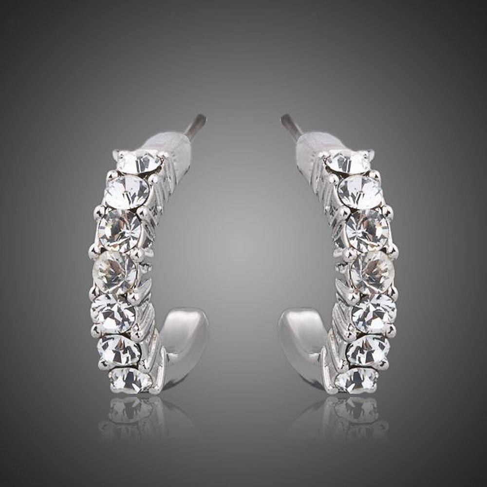 Classic Crystal Stud Earrings - KHAISTA Fashion Jewellery