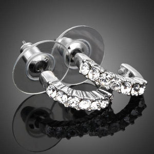 Classic Crystal Stud Earrings - KHAISTA Fashion Jewellery