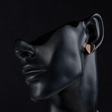 Load image into Gallery viewer, Classic Gold Heart Stud Earrings -KPE0082 - KHAISTA Fashion Jewellery

