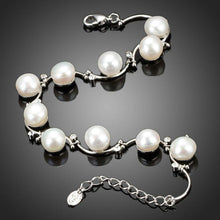 Load image into Gallery viewer, Classic Milk White Crystal Pearls Bracelet - KHAISTA Fashion Jewellery
