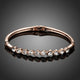 Classic Rose Gold Crystal Bangle