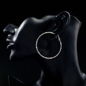 Classic Round Hoop Earrings -KPE0024 - KHAISTA Fashion Jewellery