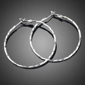 Classic Round Hoop Earrings -KPE0024 - KHAISTA Fashion Jewellery