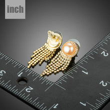 Load image into Gallery viewer, Claw Chain Pearl Earrings - KHAISTA Fashion Jewellery
