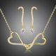 Clear Cubic Zirconia Infinity Love Jewellery Set
