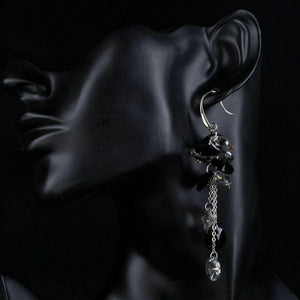 Cluster Crystal Drop Earrings - KHAISTA Fashion Jewellery