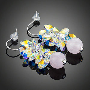 Cluster Gradient Bunch Drop Earrings - KHAISTA Fashion Jewellery