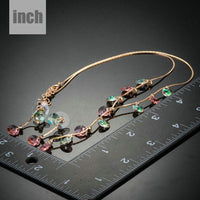 Drop earring crystal detail on Khaista multicolour set