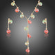 Multicolour Stellux Austrian Crystal Drop Earrings and Necklace Set