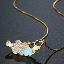 Load image into Gallery viewer, Connected Clouds Pendant Necklace KPN0278 - KHAISTA Fashion Jewellery
