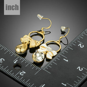 Crystal Bowknot Drop Earrings - KHAISTA Fashion Jewellery