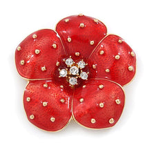 Load image into Gallery viewer, Crystal Flower Brooch - KHAISTA Fashion Jewellery
